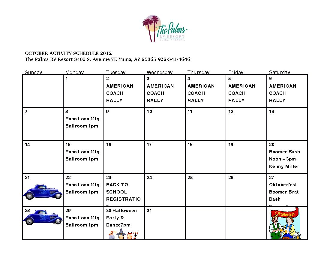 October Calander