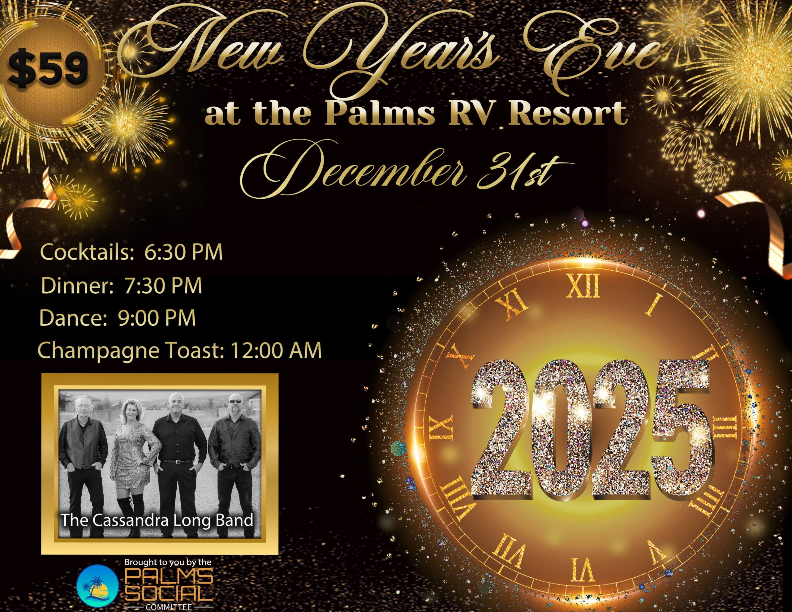 New Year's Eve Dinner Dance » The Palms RV Resort