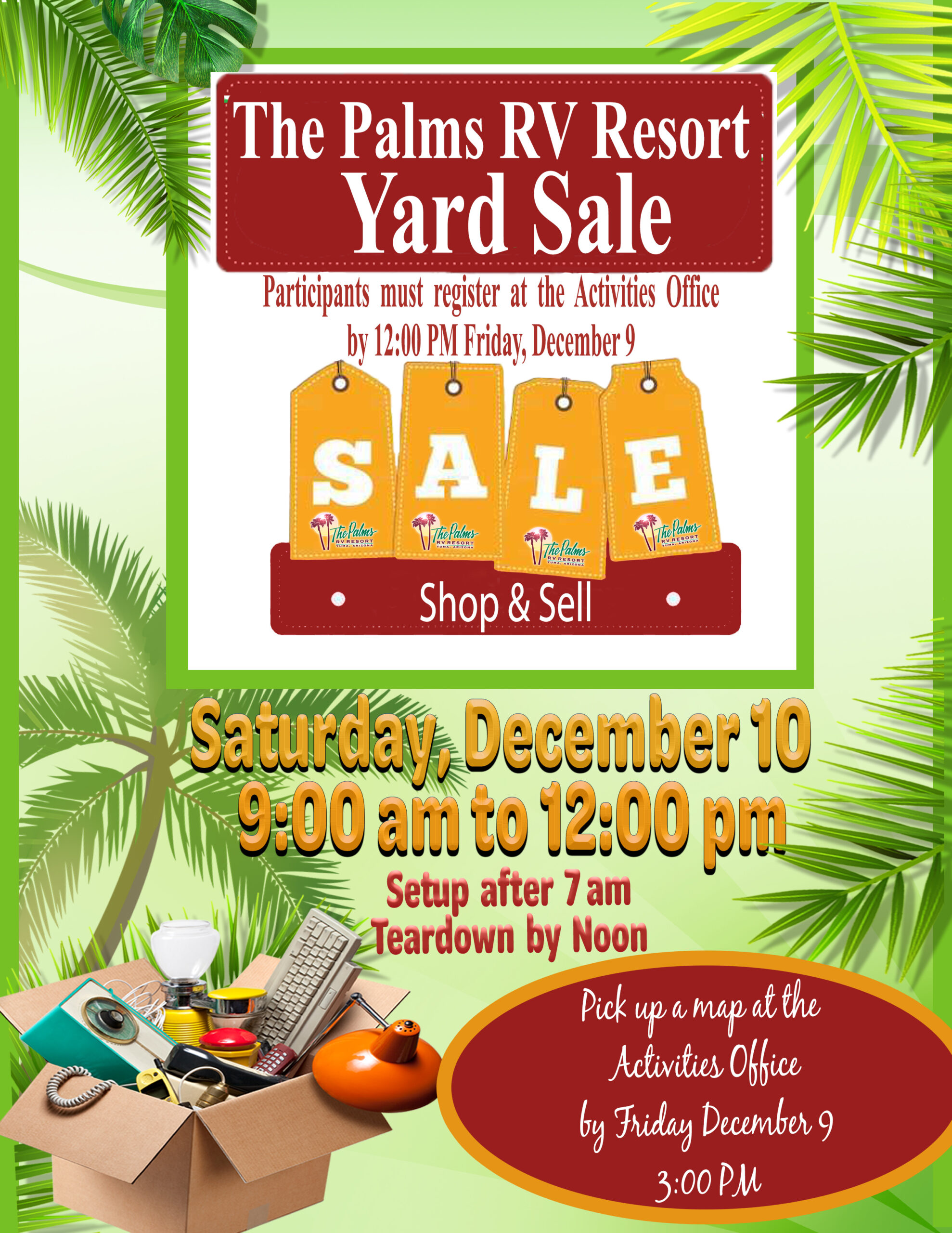 Community Yard Sale » The Palms RV Resort